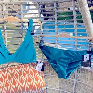 NWT Volcom “Simply Mesh Hipster” Bikini Bottom- Tidal Blue